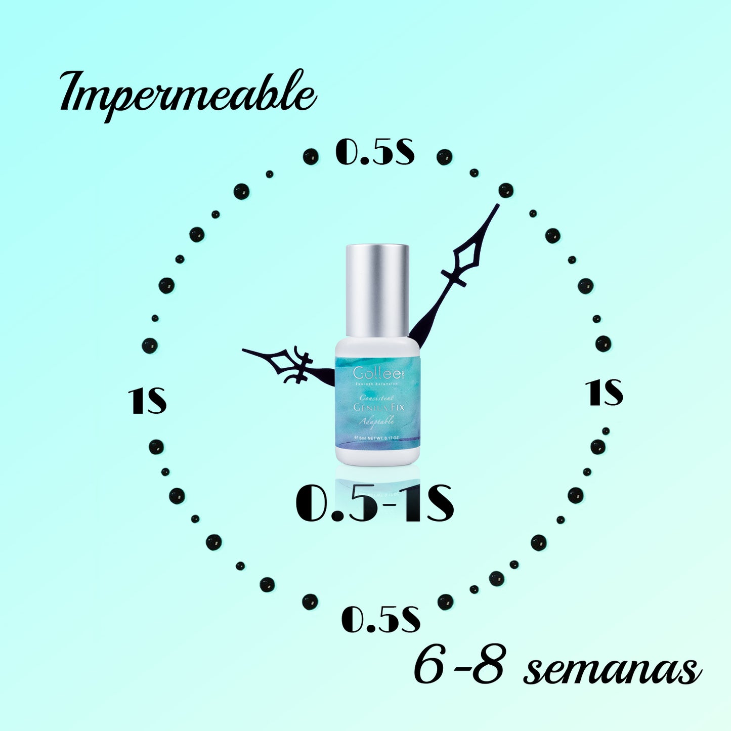 Azul Adhesivo Para Extensión De Pestañas 1×1( Todo Clima G-01)