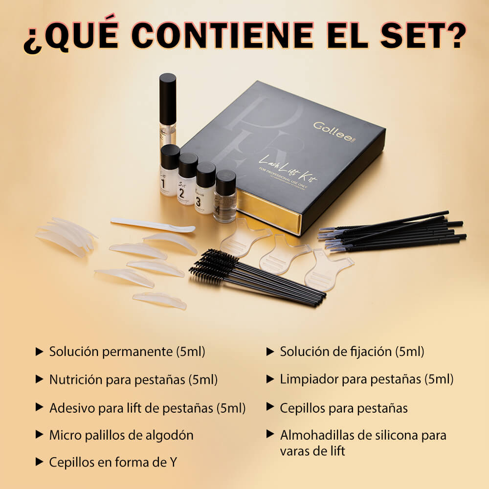 Kit Profesional de Lifting de Pestañas Individuales Productos incluidos