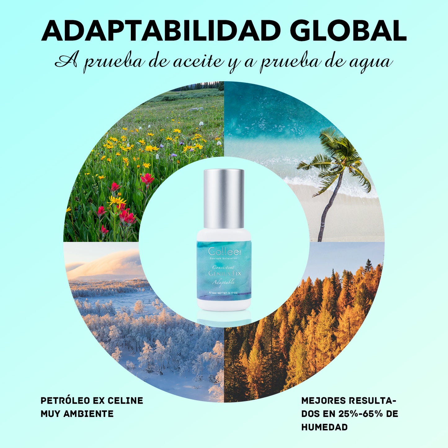 Azul Adhesivo Para Extensión De Pestañas 1×1( Todo Clima G-01)