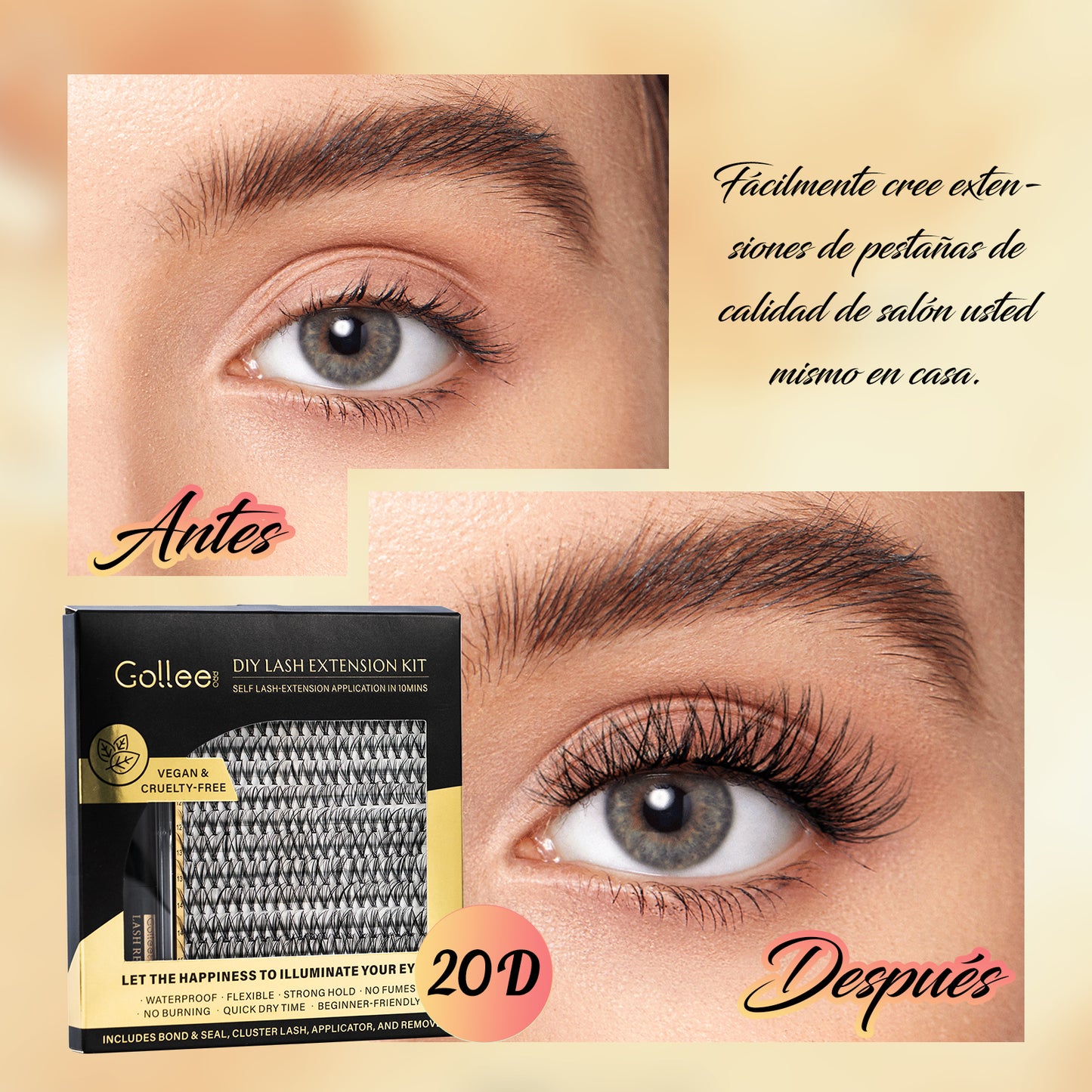 Kit De Extensión De Pestañas DIY