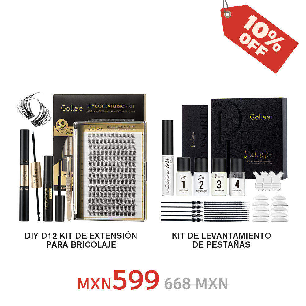 Kit Profesional de Lifting de Pestañas Individuales+Kit De Extensión De Pestañas DIY