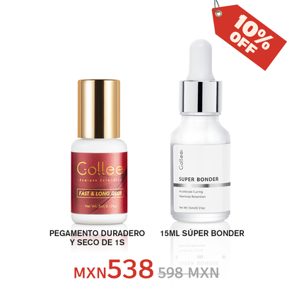 Adhesivo Expert Para Extensión De Pestañas 5ML + Super Bonder De 15ML