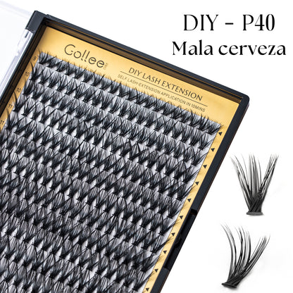 Kit De Extensión De Pestañas DIY Tipo Duro 280 Grupos