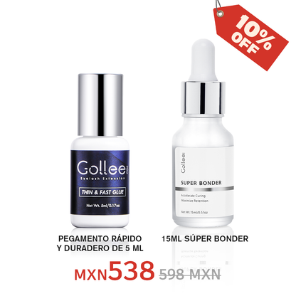 Adhesivo Expert Para Extensión De Pestañas 5ML + Super Bonder De 15ML