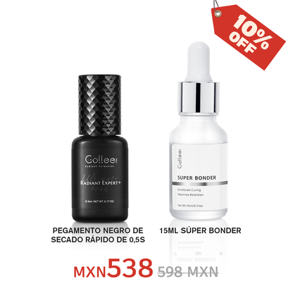 Adhesivo Expert Para Extensión De Pestañas 5ML + Super Bonder De 15ML