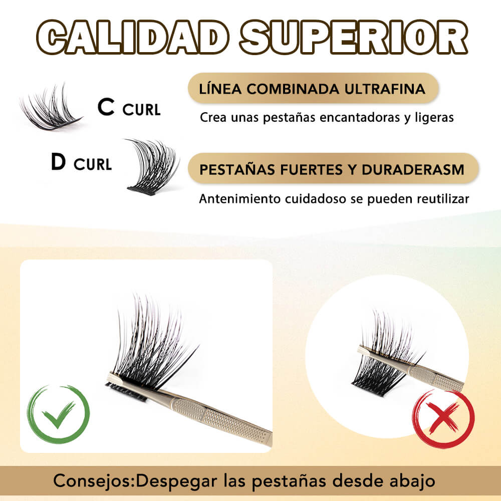 Kit De Extensión De Pestañas DIY CALIDAD SUPERIOR