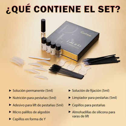 Kit Profesional de Lifting de Pestañas Individuales Productos incluidos