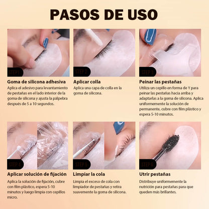 Kit Profesional de Lifting de Pestañas Individuales Utilización